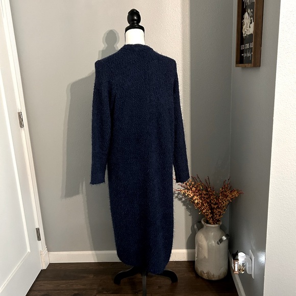 Torrid Navy Blue Popcorn Open Front Duster Sweater! Size 1X! NWT! - Picture 8 of 13